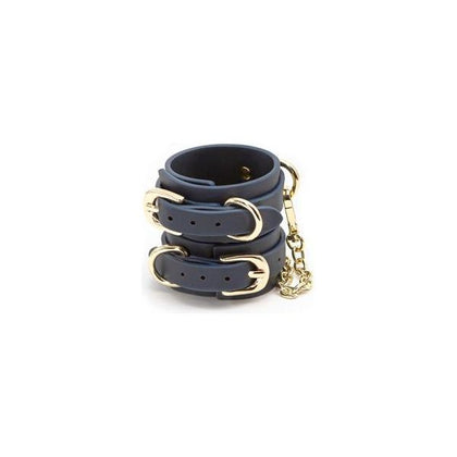 Bondage Couture Blue Wrist Cuff - Sensual Pleasure Accessory for All Genders, Introducing the NS Novelties BCWC-001