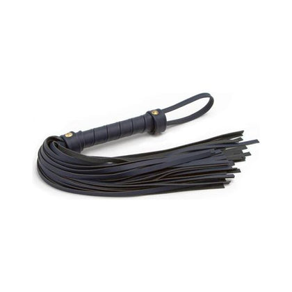 NS Novelties Bondage Couture Flogger Blue - Exquisite Synthetic Leather Whip for Sensual Pleasure - Model BC-001 - Unisex - Perfect for BDSM Play