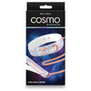 NS Novelties Cosmo Bondage Collar & Leash Rainbow - Model NSN-1313-02 - Unisex BDSM Restraint Set for Couples - Holographic Design, Rose Gold Hardware - Adult Naughty Store