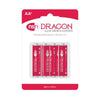 Dragon 4pk Alkaline AA Batteries for NS Novelties Sex Toys - Model NSN-2010-10 - Unisex - Enhance Your Pleasure and Power - Nickel - Vibrant Red