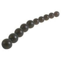 Introducing the SensaFlex™ Thai Jelly Anal Beads - Model THB-10B: Ultimate Pleasure for All Genders in Black - Adult Naughty Store