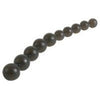 Introducing the SensaFlex™ Thai Jelly Anal Beads - Model THB-10B: Ultimate Pleasure for All Genders in Black