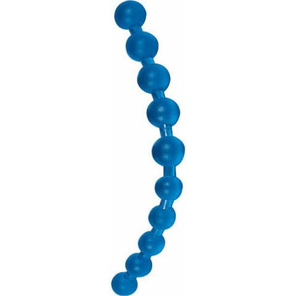 Introducing the Blue Jumbo Thai Anal Beads - Model X123: Ultimate Pleasure for All Genders