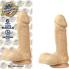 Nasstoys All American Lifeforms 6-Inch Dong with Balls and Suction Cup - Realistic Flesh-Colored Dildo for Pleasurable Stimulation - Adult Naughty Store