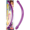 Introducing the SensaToys Double Delight Slender Bender 17 inches Purple Dildo - Ultimate Pleasure for All Genders!