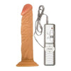 Real Skin All American Whoppers 7-Inch Vibrating Dildo - Model AAW-7B, Unisex Pleasure, Beige