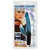 Introducing the SensaPleasure Blue Jelly Mini Rabbit Vibro Wand - Model SVW-001: The Ultimate Dual Stimulation Pleasure for All Genders! - Adult Naughty Store