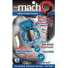 Macho Ultra Erection Keeper Blue Cock Ring - Model X123 - For Men - Intense Erection Enhancement and Dual Stimulation - Blue - Adult Naughty Store