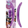 Introducing the PleasureFlex Vibrating Bendable Double Dong - Model PF-3000: The Ultimate Purple Pleasure Machine for All Genders and Mind-Blowing Pleasure! - Adult Naughty Store