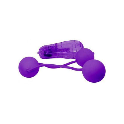 Introducing the Real Skin Vibrating Purple Ben Wa Balls - Model RS-VB-001: The Ultimate Pleasure Experience for Women