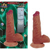 Lifelikes Vibrating Latin Duke Dong 7 inches - Realistic Silicone Vibrating Dildo for Hands-Free Pleasure and Strap-On Play - Model LD-7 - Male - Anal and Vaginal Stimulation - Mocha