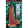 Lifelikes Vibrating Latin Duke Dong 7 inches - Realistic Silicone Vibrating Dildo for Hands-Free Pleasure and Strap-On Play - Model LD-7 - Male - Anal and Vaginal Stimulation - Mocha