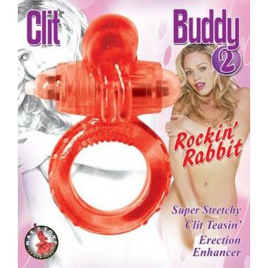 Introducing the Red Rockin Rabbit Cock Ring - The Ultimate Clit Buddy 2!