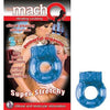 Introducing the Macho Vibrating C-ring Blue - The Ultimate Male Pleasure Enhancer - Adult Naughty Store