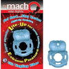 Macho Nite Lights Blue - Vibrating Cockring with Clitoral Ticklers - Model MNL-007 - For Him and Her - Intense Pleasure - Midnight Blue - Adult Naughty Store