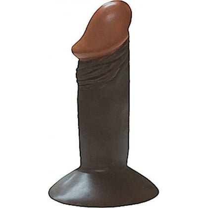 All American Mini Whopper 4 inches Realistic Brown Suction Cup Dong - The Perfect Pleasure Companion for Intimate Moments - Adult Naughty Store