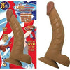 Latin American Whoppers 8in Dong With Balls - Realistic PVC Phthalate-Free Dildo for Enhanced Pleasure - Model LAWD-8 - Suitable for All Genders - Satisfyingly Textured Shaft and Lifelike Testicles - Hands-Free and Harness Compatible - Deep Brown