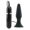 Introducing the My First Silicone Surge Vibrating Butt Plug 5 Inch - Black: The Ultimate Beginner's Pleasure Companion - Adult Naughty Store