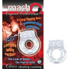 Nasstoys Macho Crystal Vibrating Cock Ring - Model MCVR-001 - Male Pleasure Enhancer - Clear - Adult Naughty Store