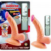 All American Mini Whoppers 5 inches Curved Vibrating Dong - Realistic Pleasure for Him and Her - Adult Naughty Store