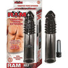 Introducing the PleasureMax Vibrating Penis Extender Smoke 7.5 Inch - The Ultimate Sensation for Enhanced Intimacy! - Adult Naughty Store