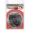 Macho Supreme Stamina Snap On Duo Ring Black - The Ultimate Pleasure Enhancer for Men - Adult Naughty Store