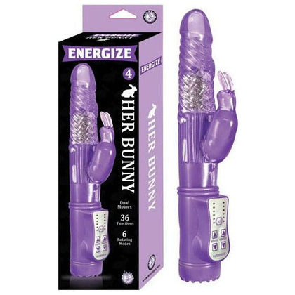 Energize Her Bunny 4 Purple Rabbit Vibrator - The Ultimate Pleasure Machine for Women - Adult Naughty Store