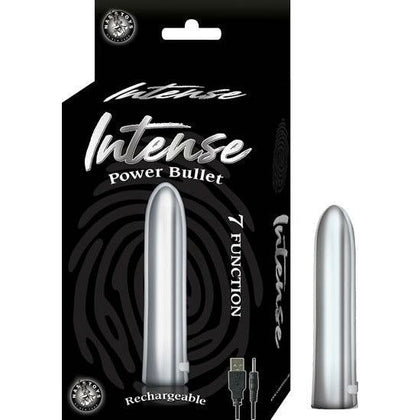 Nasstoys Intense Power Bullet Vibrator Silver - Model NPBV-001 - Unisex Pleasure Toy for Intense Stimulation