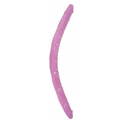 Introducing the Sensual Bliss Pleasure Seeker Butt To Butt Double Play Pink Dildo - Model DP18 for Couples - 18-Inch Bendable Double Dong - Waterproof - Non-Vibrating - Phthalates Free - TPE  - Adult Naughty Store