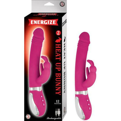 Nasstoys Energize Heat Up Bunny 2 Pink Rabbit Vibrator - 12 Functions, Dual Motors, Rechargeable - For Intense Pleasure and Sensual Stimulation