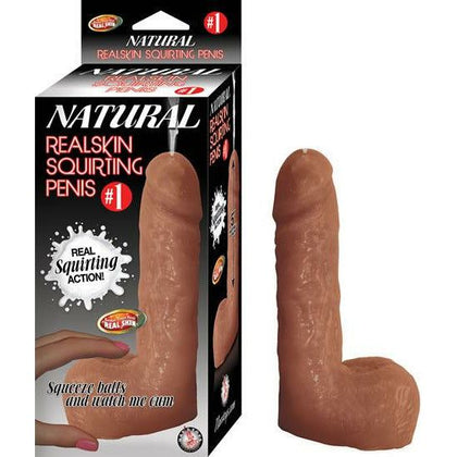 Nasstoys Natural Realskin Squirting Penis #1 Brown Dildo - Realistic Male Ejaculation Toy for Pleasurable Satisfaction - Adult Naughty Store