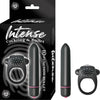 Nasstoys Intense Cock Ring & Bullet Vibrator Black - Model X1 | Unisex | Pleasure for Couples