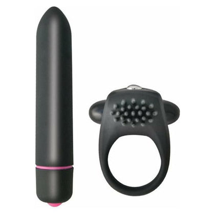 Nasstoys Intense Cock Ring & Bullet Vibrator Black - Model X1 | Unisex | Pleasure for Couples