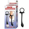 Nasstoys of New York Silicone Cockring Ring with Butt Plug - Model X1B - Male - Dual Pleasure - Black - Adult Naughty Store