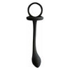 Nasstoys of New York Silicone Cockring Ring with Butt Plug - Model X1B - Male - Dual Pleasure - Black - Adult Naughty Store