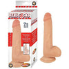 Realcocks Sliders 7.5 inches Beige Realistic Dildo - Lifelike Skin, Bendable Spine, Veined Texture - Model RS-750, for All Genders, Intense Pleasure - Adult Naughty Store