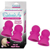 Nasstoys Seduce Me Vibrating Nipple Suckers - Pink, Model NM-1001, for All Genders and Sensational Nipple Stimulation - Adult Naughty Store