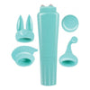 Nasstoys Intense Clit Teaser Kit - Blue Mini Massager with 4 Heads - Female Clitoral Stimulation