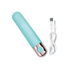 Nasstoys Exciter Travel Vibe Aqua - Compact Waterproof Rechargeable Vibrator for Women - 10 Functions - Model: ETVA-001 - Aqua Blue - Adult Naughty Store