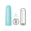 Nasstoys Exciter Mini Vibe Aqua Green - 10 Function Waterproof Silicone Rechargeable Vibrator for Intense Pleasure - Adult Naughty Store