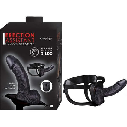 Nasstoys Erection Assistant Hollow Strap-On 8 Black - Ultimate Pleasure for Him, Her, and Everyone! - Adult Naughty Store