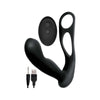 Nasstoys Butts Up Prostate Massager with Scrotum & Cock Ring - Model BUPM-001 - Male Pleasure - Black - Adult Naughty Store