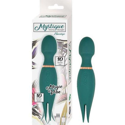 Nasstoys Mystique Vibrating Wand Green - Model 2023 - Unisex Pleasure Toy for Intense Stimulation - Adult Naughty Store