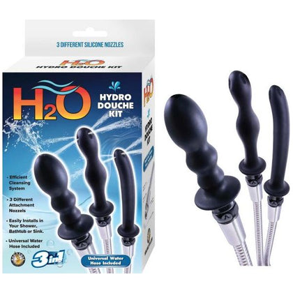 Nasstoys H2O Hydro Douche Kit Black: Sensual Shower Enema Pleasure for All Genders - Adult Naughty Store