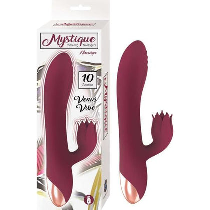 Nasstoys Mystique Venus Vibe Eggplant Vibrating Massager - Model 2023 - Women's G-Spot and P-Spot Pleasure - Deep Purple