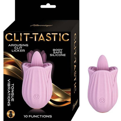 Nasstoys Clit-Tastic Arousing Clit Licker Pink - Intimate Rose Shaped Stimulator for Women