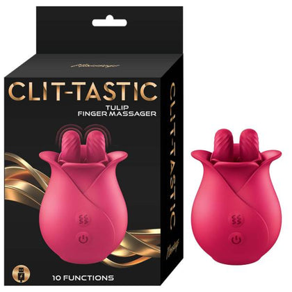 Nasstoys Clit Tastic Tulip Finger Massager Red: AA129 | Women's Clitoral Stimulation Device for Blissful Intimacy