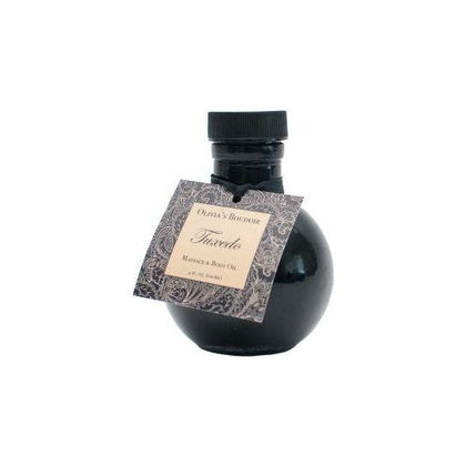 Olivia's Boudoir Tuxedo Black Massage Oil - Sensual Coconut Oil Blend for Passionate Pleasure and Luxurious Pampering