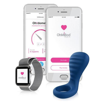 Blumotion Nex 3 Bluetooth App Controlled Couples Ring Vibe - The Ultimate Pleasure Experience for Couples