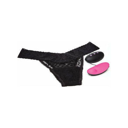 Club Vibe 2.OH Wireless Remote Control Vibrating Thong - Women's Black Lace Panties, Model 2, Intimate Pleasure, One Size
